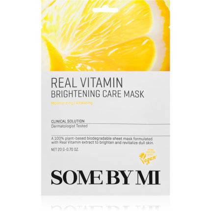 Some By Mi Real Vitamin Brightening Care Sheet Mask 20g Some By Mi Real Vitamin Brightening Care Sheet Mask 20g