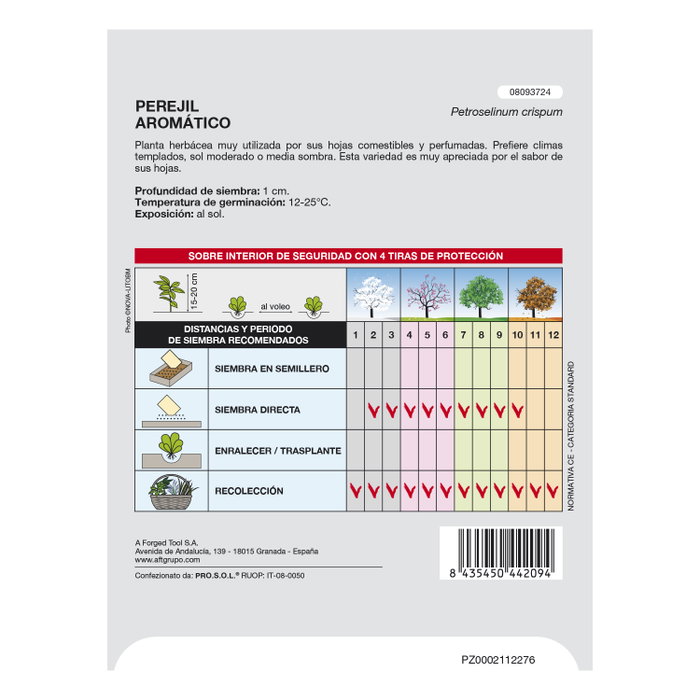SATURNIA Semillas de Perejil Aromático (8 g)