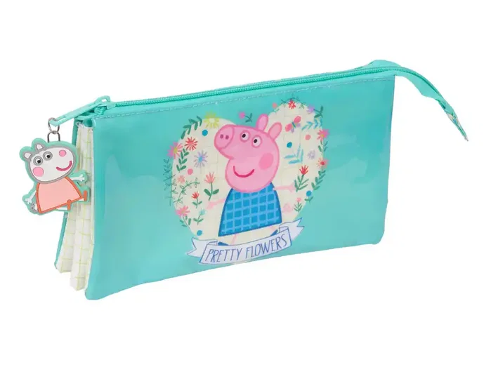 Safta Portatodo Triple Peppa Pig Pretty Flowers Safta Portatodo Triple Peppa Pig Pretty Flowers