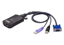 ATEN CN800-AT Interruptor KVM over IP Mini Negro, Púrpura