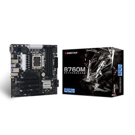 Biostar B760MXC PRO Placa Base Micro ATX LGA1700 para Intel Core 12ª, 13ª y 14ª Gen, DDR5, PCIe 4.0, M.2, SATA III, HDMI, DVI, VGA, Audio 7.1 Canales