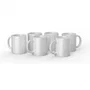 Cricut Tazones Blancos de Cerámica, 0.34L, Pack de 6 Piezas, Modelo 2008942, Universal