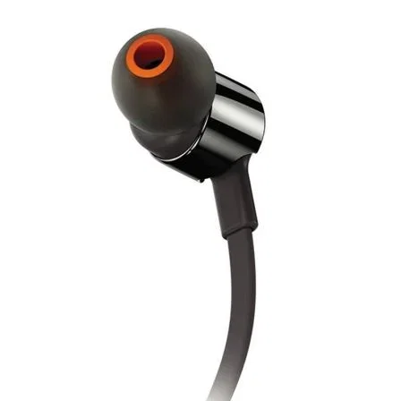 JBL JBLT210BLK Auriculares Intrauditivos con Micrófono, Jack 3.5mm, Negros