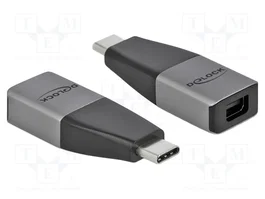 DeLOCK Adaptador USB Type-C a mini DisplayPort 4K 60 Hz 64121 Gris