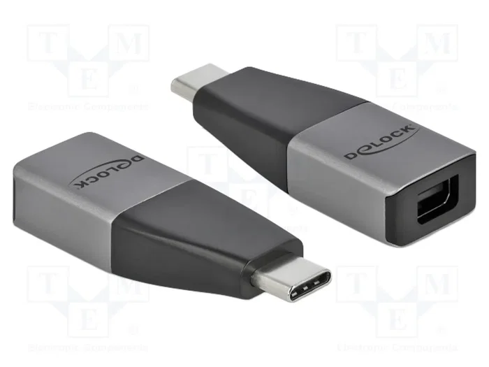 DeLOCK Adaptador USB Type-C a mini DisplayPort 4K 60 Hz 64121 Gris DeLOCK Adaptador USB Type-C a mini DisplayPort 4K 60 Hz 64121 Gris