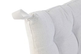 DKD Home Decor Cojin Silla Urban Crudo 42x42x3 cm (2 Unidades) Algodon Poliester