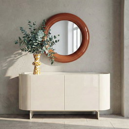 Aparador Lacado Crema Mármol-Dm Salón 160 X 45 X 75 cm