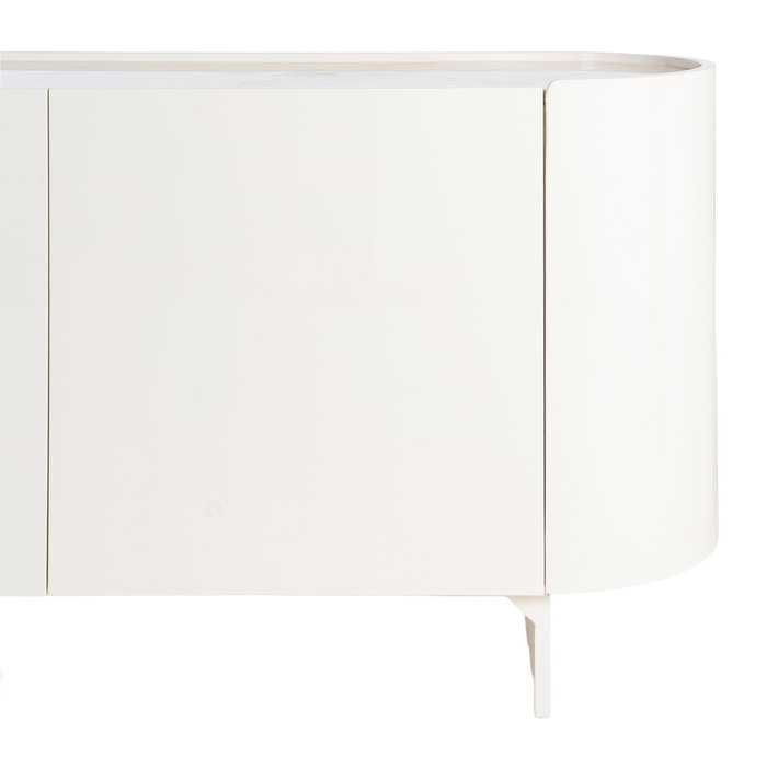 Aparador Lacado Crema Mármol-Dm Salón 160 X 45 X 75 cm