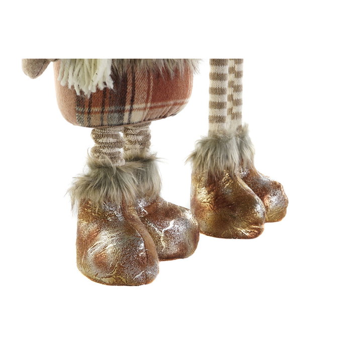 DKD Home Decor Figura Poliéster RENO Surtido de 2 Unidades Marrón