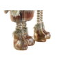 DKD Home Decor Figura Poliéster RENO Surtido de 2 Unidades Marrón