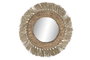 DKD Home Decor Espejo de Teca y Fibra 120x9x120 Natural