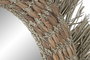 DKD Home Decor Espejo de Teca y Fibra 120x9x120 Natural