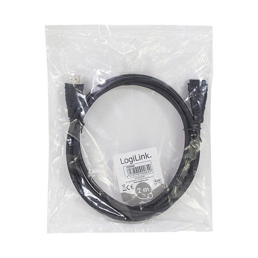 LogiLink Cable HDMI Ethernet A a A de 3.00m con conectores chapados en oro LogiLink Cable HDMI Ethernet A a A de 3.00m con conectores chapados en oro