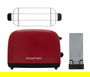 Russell Hobbs 26554-56 Tostador Colours Plus Rojo con Calientapanecillos y Tueste Rápido