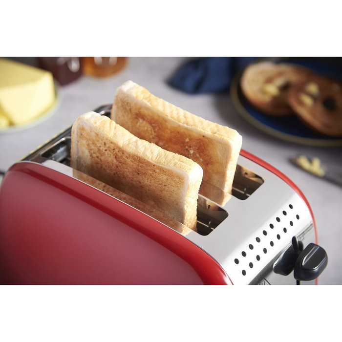 Russell Hobbs Colours Plus Rojo Tostadora de 2 Ranuras Russell Hobbs Colours Plus Rojo Tostadora de 2 Ranuras