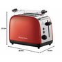 Russell Hobbs Colours Plus Rojo Tostadora de 2 Ranuras