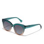 Hawkers Gafas de Sol Audrey 140mm para Mujer - Color Verde, Forma Mariposa, Cristal Gris, Montura TR90