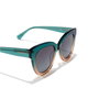 Hawkers Gafas de Sol Audrey 140mm para Mujer - Color Verde, Forma Mariposa, Cristal Gris, Montura TR90