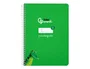 Liderpapel Cuaderno espiral Pautaguía A5 tapa dura verde