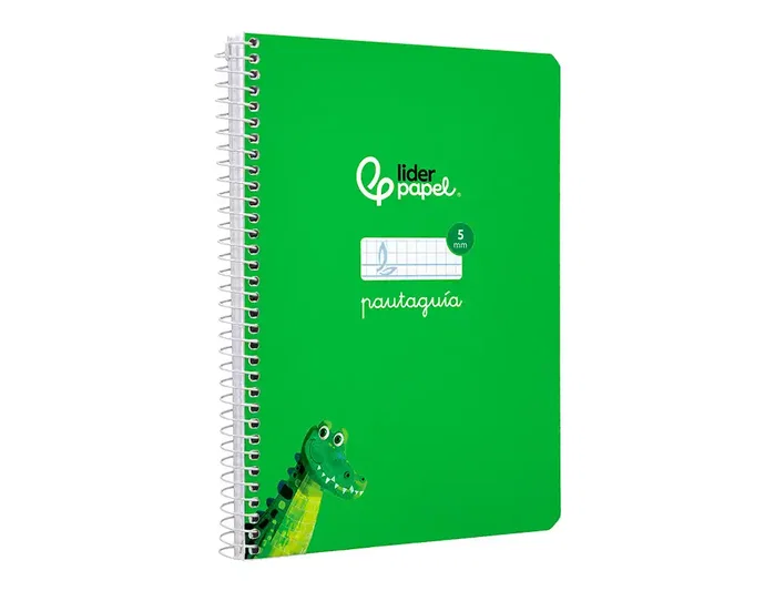 Liderpapel Cuaderno espiral Pautaguía A5 tapa dura verde Liderpapel Cuaderno espiral Pautaguía A5 tapa dura verde