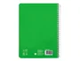 Liderpapel Cuaderno espiral Pautaguía A5 tapa dura verde