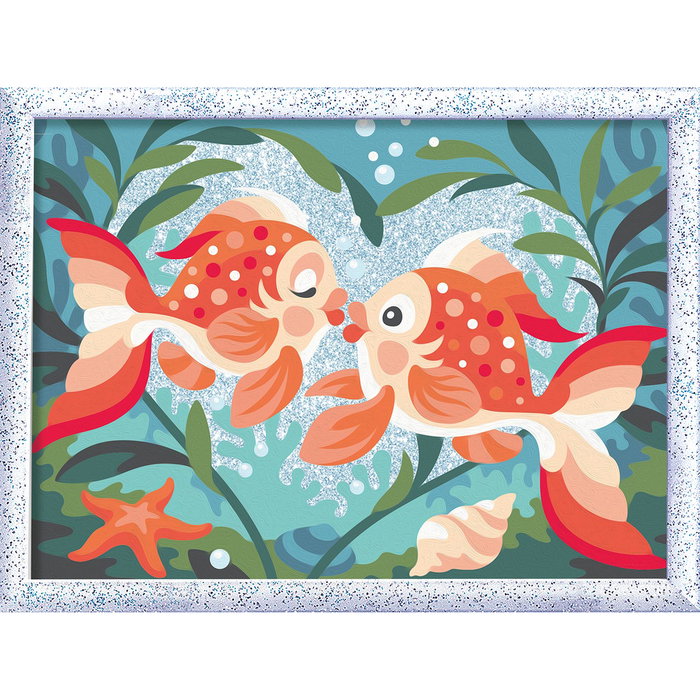 Ravensburguer Creart Serie D Classic Peces Enamorados 23979 - Juego Pintar por Números +9 años