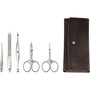 Zwilling Set de manicura y pedicura 5 piezas con tijeras para uñas y estuche de cuero