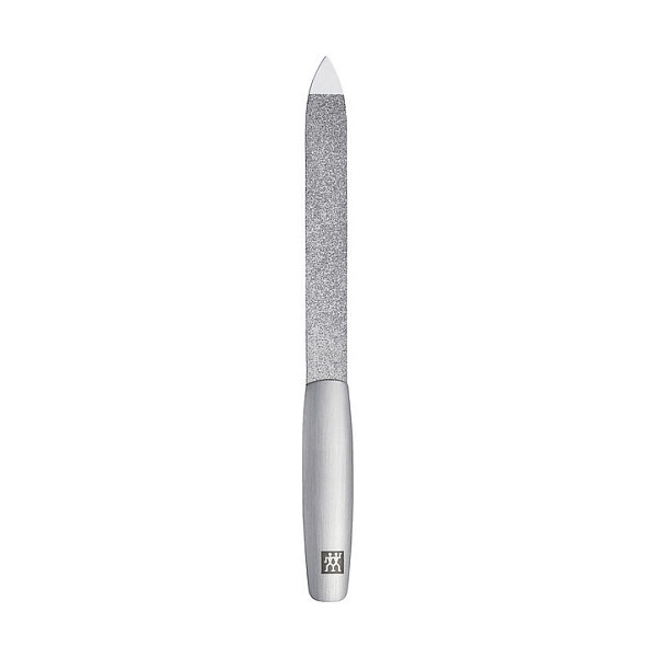 Zwilling 97407-007 Set Manicura y Pedicura de 5 Piezas con Tijera de Uñas y Cuero, Acero Inoxidable - Plata/Marrón