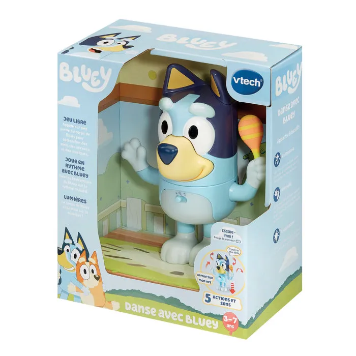 VTech Baila Con Bluey - Juego Interactivo Educativo Infantil - Azul - Idioma Francés VTech Baila Con Bluey - Juego Interactivo Educativo Infantil - Azul - Idioma Francés