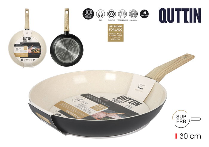 Inde Sartén de Aluminio Forjado 30 cm Superb Quttin Inducción (4 Unidades) Inde Sartén de Aluminio Forjado 30 cm Superb Quttin Inducción (4 Unidades)
