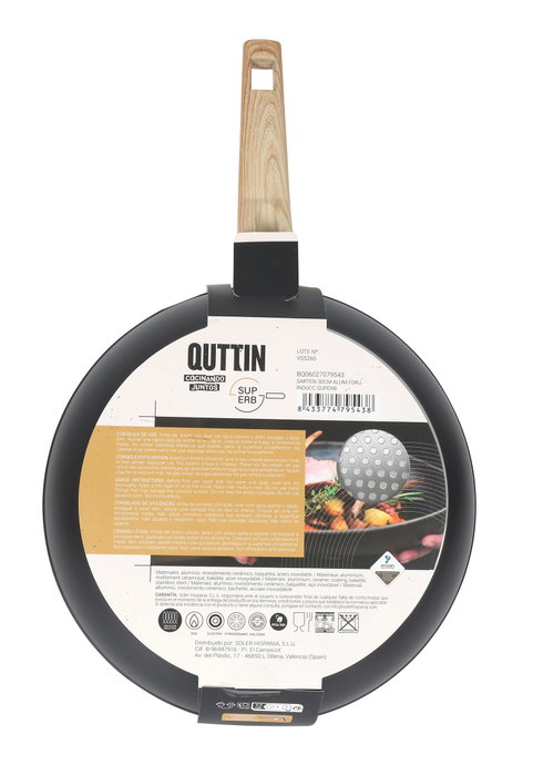 Inde Sartén de Aluminio Forjado 30 cm Superb Quttin Inducción (4 Unidades) Inde Sartén de Aluminio Forjado 30 cm Superb Quttin Inducción (4 Unidades)