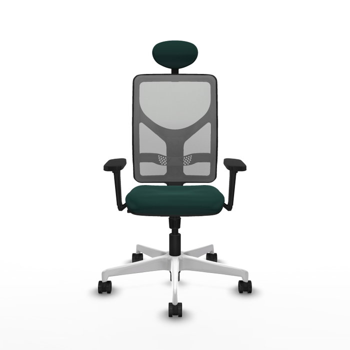 PIQUERAS Y CRESPO Silla de oficina Motilla con mecanismo Sincro, Verde botella y Gris PIQUERAS Y CRESPO Silla de oficina Motilla con mecanismo Sincro, Verde botella y Gris