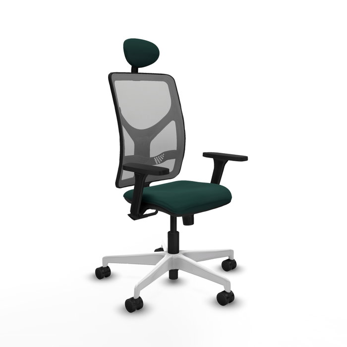 PIQUERAS Y CRESPO Silla de oficina Motilla con mecanismo Sincro, Verde botella y Gris PIQUERAS Y CRESPO Silla de oficina Motilla con mecanismo Sincro, Verde botella y Gris