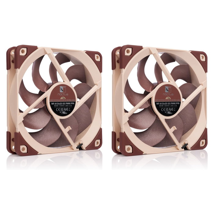 NOCTUA NF-A12x25 G2 PWM SX2-PP de 12 cm (2 unidades) NOCTUA NF-A12x25 G2 PWM SX2-PP de 12 cm (2 unidades)