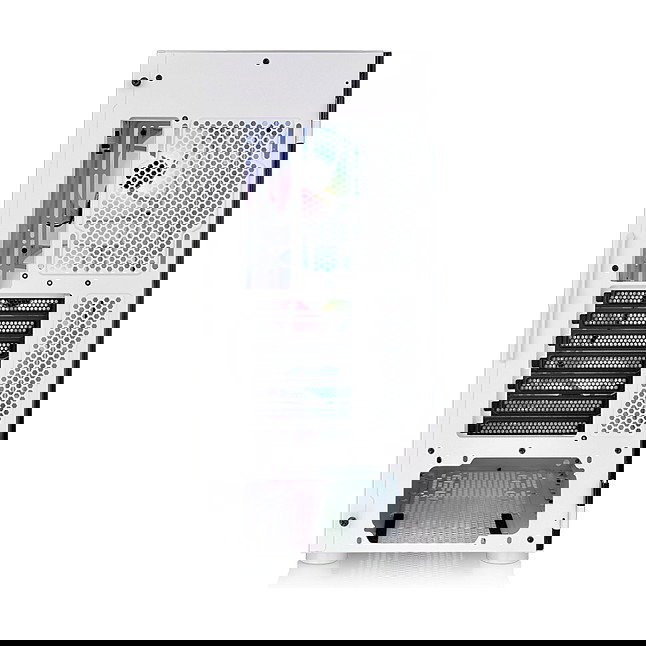 Thermaltake H570 TG ARGB Midi Tower PC Blanco Snow White con Panel de Vidrio Templado y Iluminación Multi