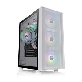 Thermaltake H570 TG ARGB Midi Tower PC Blanco Snow White con Panel de Vidrio Templado y Iluminación Multi