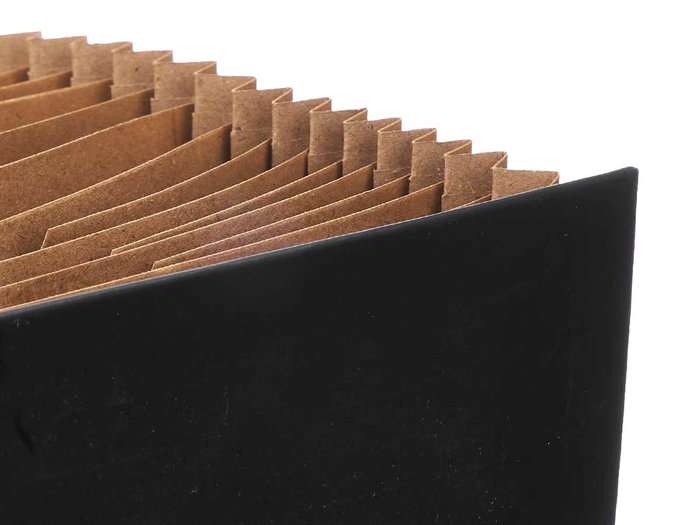 Pincello Maletin Compartimentos Negro Asa 35x26x13 cm (Set de 6)