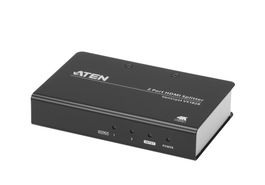 Aten VS182B-AT-G Distribuidor/Splitter HDMI True 4K de 2 Puertos, 60Hz, 3840x2160, 4Kx2K, 4096x2160, HDCP, Plug & Play, Plata/Negro