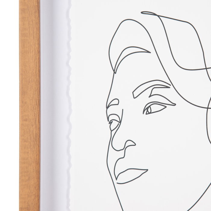 Cuadro Impresión Rostro 2/M Ps/Cristal 30 X 2,50 X 40 cm (Set de 2) Cuadro Impresión Rostro 2/M Ps/Cristal 30 X 2,50 X 40 cm (Set de 2)