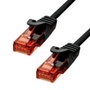 ProXtend Cable Ethernet CAT6 U/UTP CU Negro 75cm