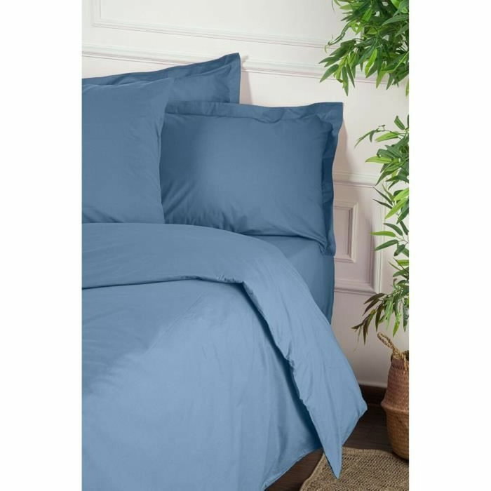 Aucune Juego de Cama Azul con Funda Nórdica y 2 Fundas de Almohada Aucune Juego de Cama Azul con Funda Nórdica y 2 Fundas de Almohada