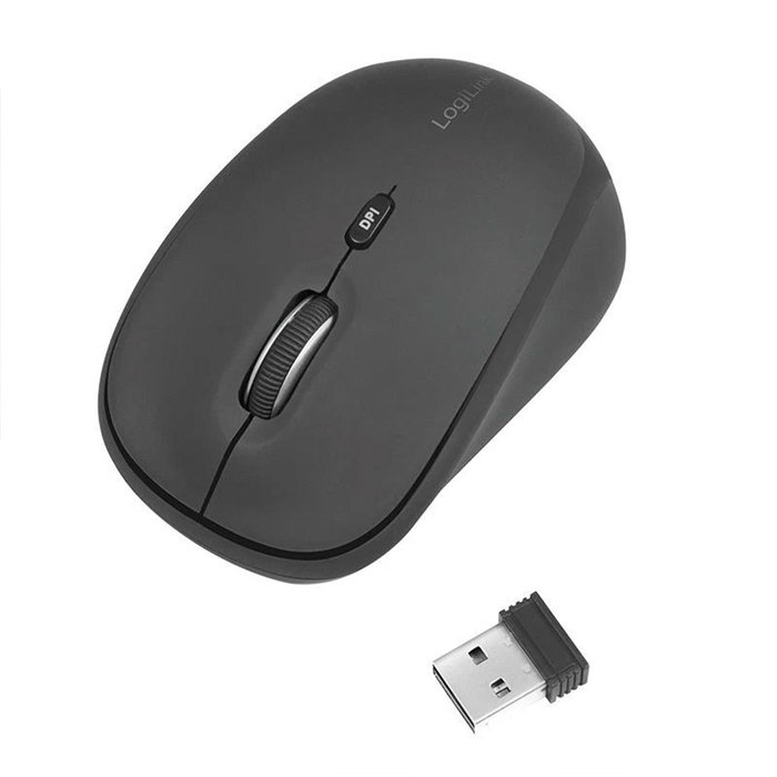 Logilink Ratón Ergonómico Inalámbrico 2,4 GHz 1600 DPI Negro Logilink Ratón Ergonómico Inalámbrico 2,4 GHz 1600 DPI Negro