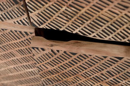 Giner y Colomer Aparador Acacia Natural con Patas Metálicas 200 cm