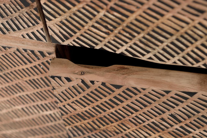 Giner y Colomer Aparador Acacia Natural con Patas Metálicas 200 cm