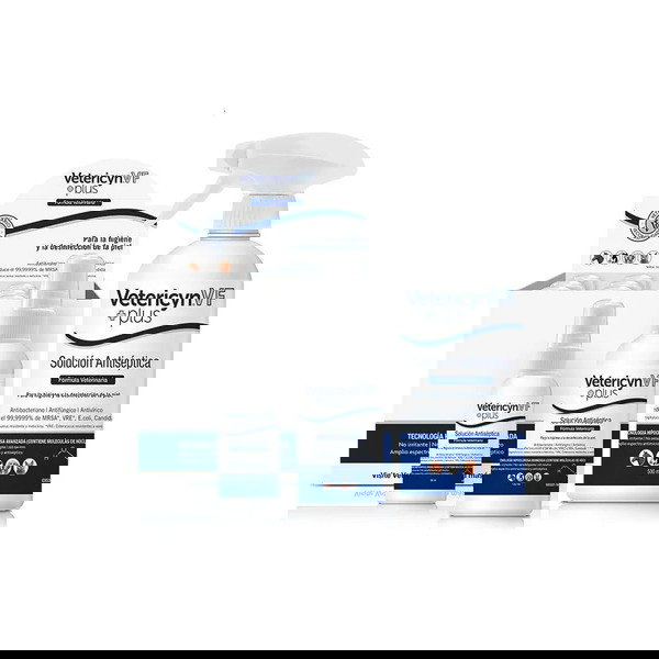 Vetericyn VF Plus Spray para Heridas, Infecciones Oculares y de Piel en Perros, Gatos y Caballos, Botella de 500 ml