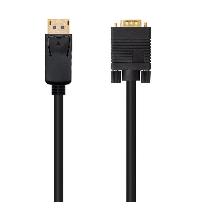 Nanocable Cable Conversor Displayport Macho a VGA Macho 5 metros, Compatible con Displayport 1.2a, Soporta 1920x1200@60Hz