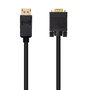Nanocable Cable Conversor Displayport Macho a VGA Macho 5 metros, Compatible con Displayport 1.2a, Soporta 1920x1200@60Hz