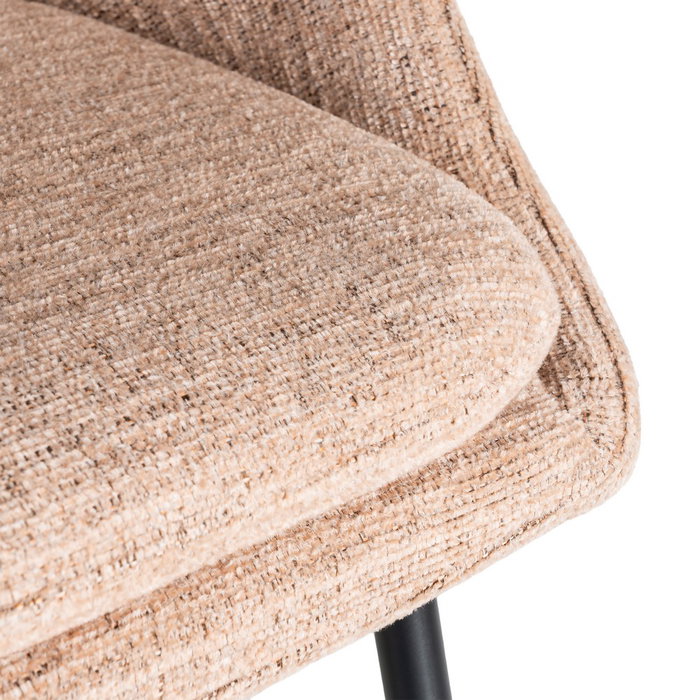 Taburete Rosa Tejido-Metal Contract 53 X 48 X 100 cm (Set de 2)