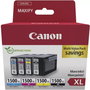 Canon PGI-1500XL Multipack de 4 cartuchos de tinta XL (Negro, Cian, Magenta, Amarillo)