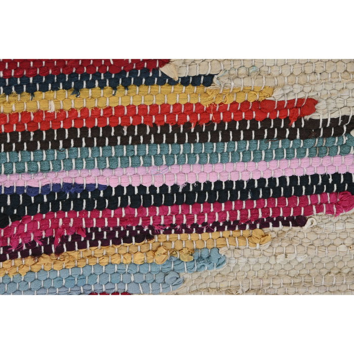 DKD Home Decor Set de 2 Cuadros Chindi de Algodón y Acacia 60x3x90 cm Multicolor